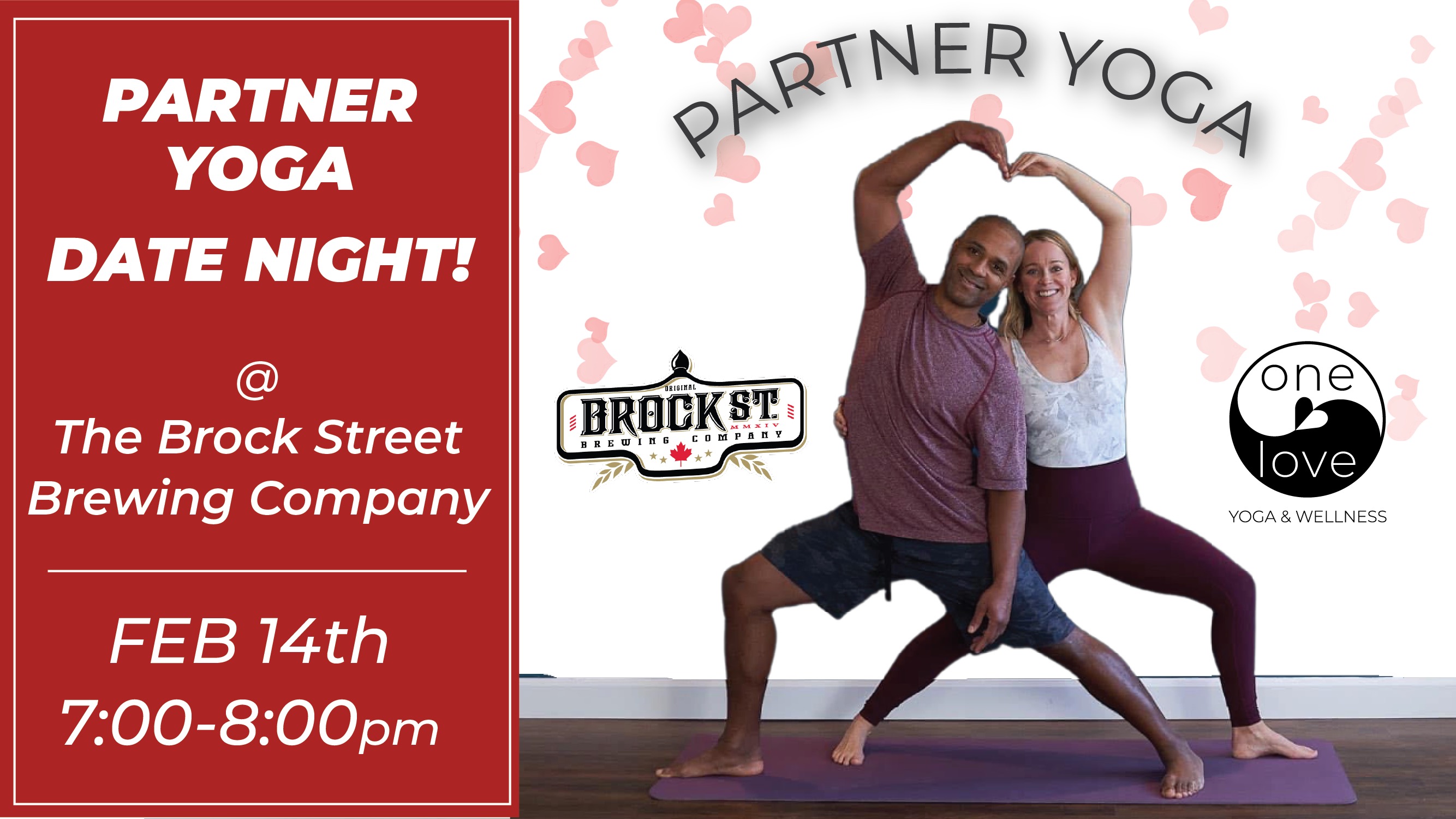 Partner Yoga Date Night for Valentine's Day at The Brock Street